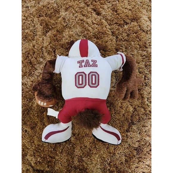 Vintage Looney Tunes Football Taz Plush 12” - Picture 2 of 2